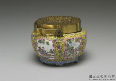 图片[2]-Painted enamel hand warmer with lobes, Ch’ien-lung reign (1736-1795), Ch’ing dynasty-China Archive